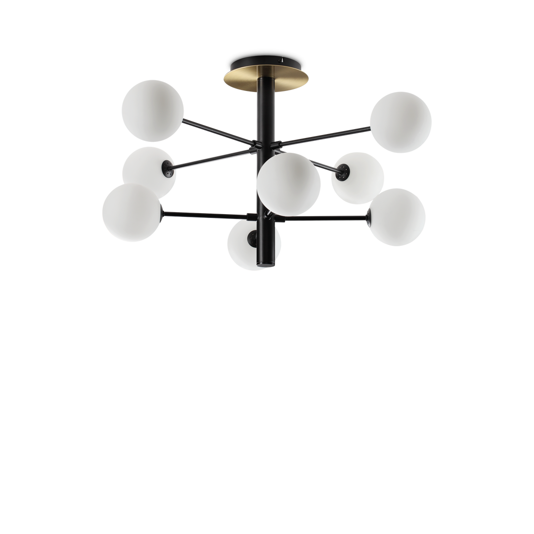 Plafoniera neagra cu design modern D64 cm Cosmopolitan