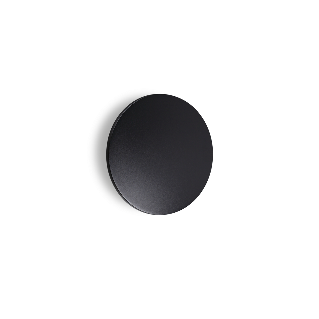 Aplica de perete rotunda neagra Punto IP54
