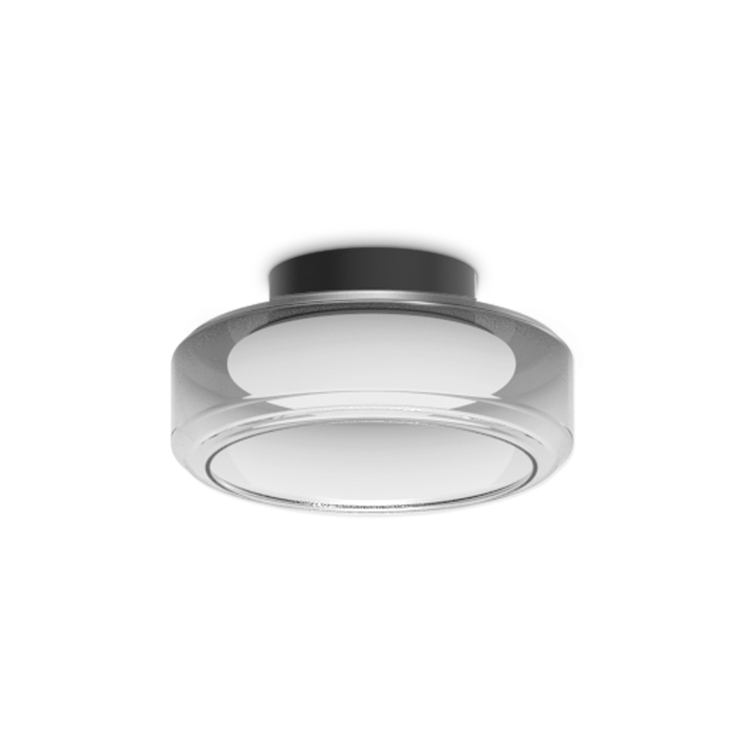 Plafoniera din sticla transparenta rotunda Topico
