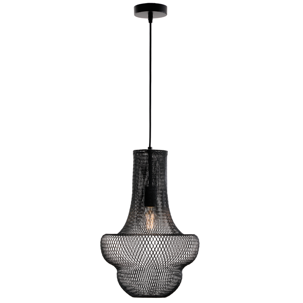 Lustra cu mesh negru Lara by Viokef