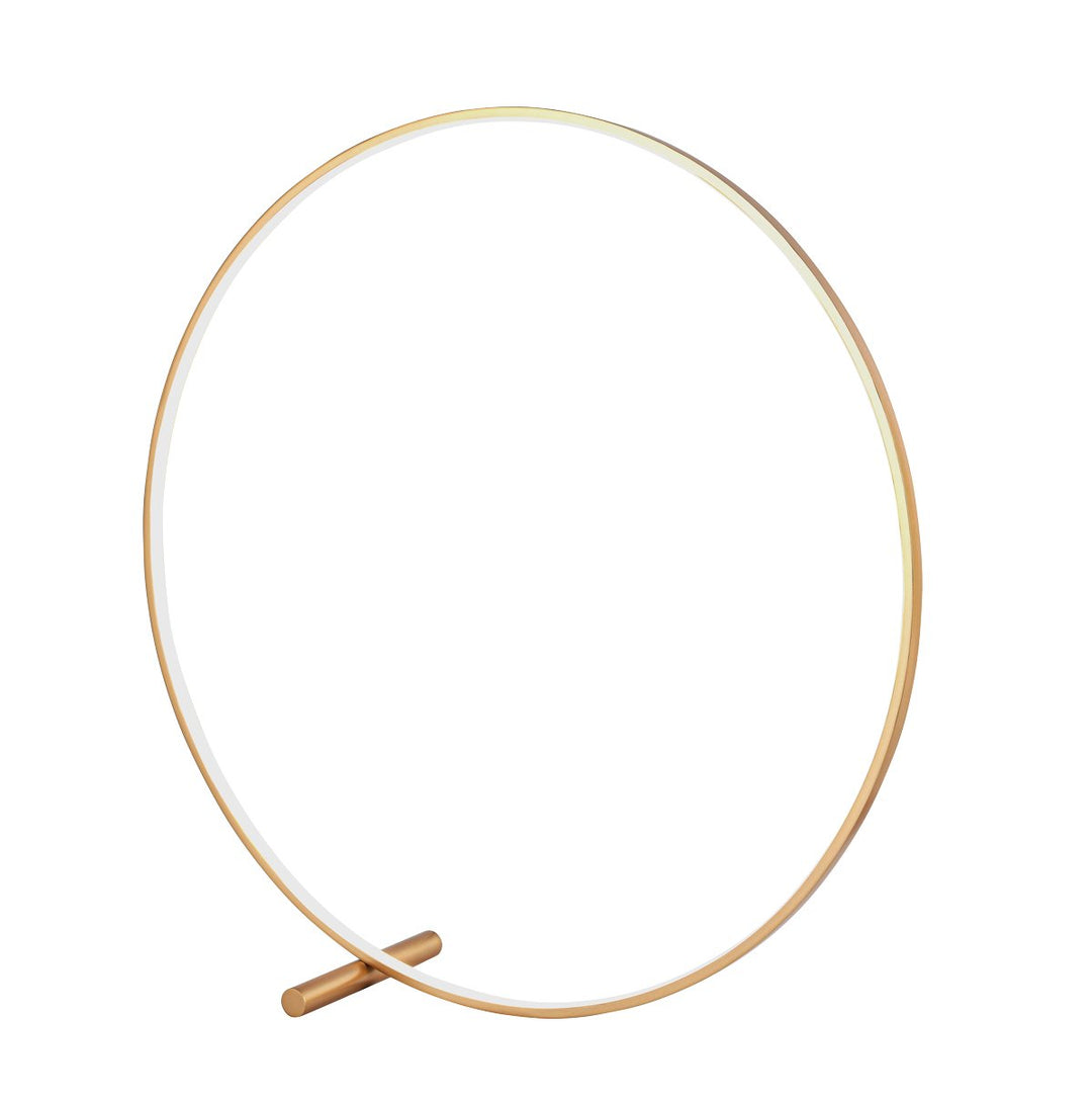 Lampa de podea aurie in forma de cerc Circle