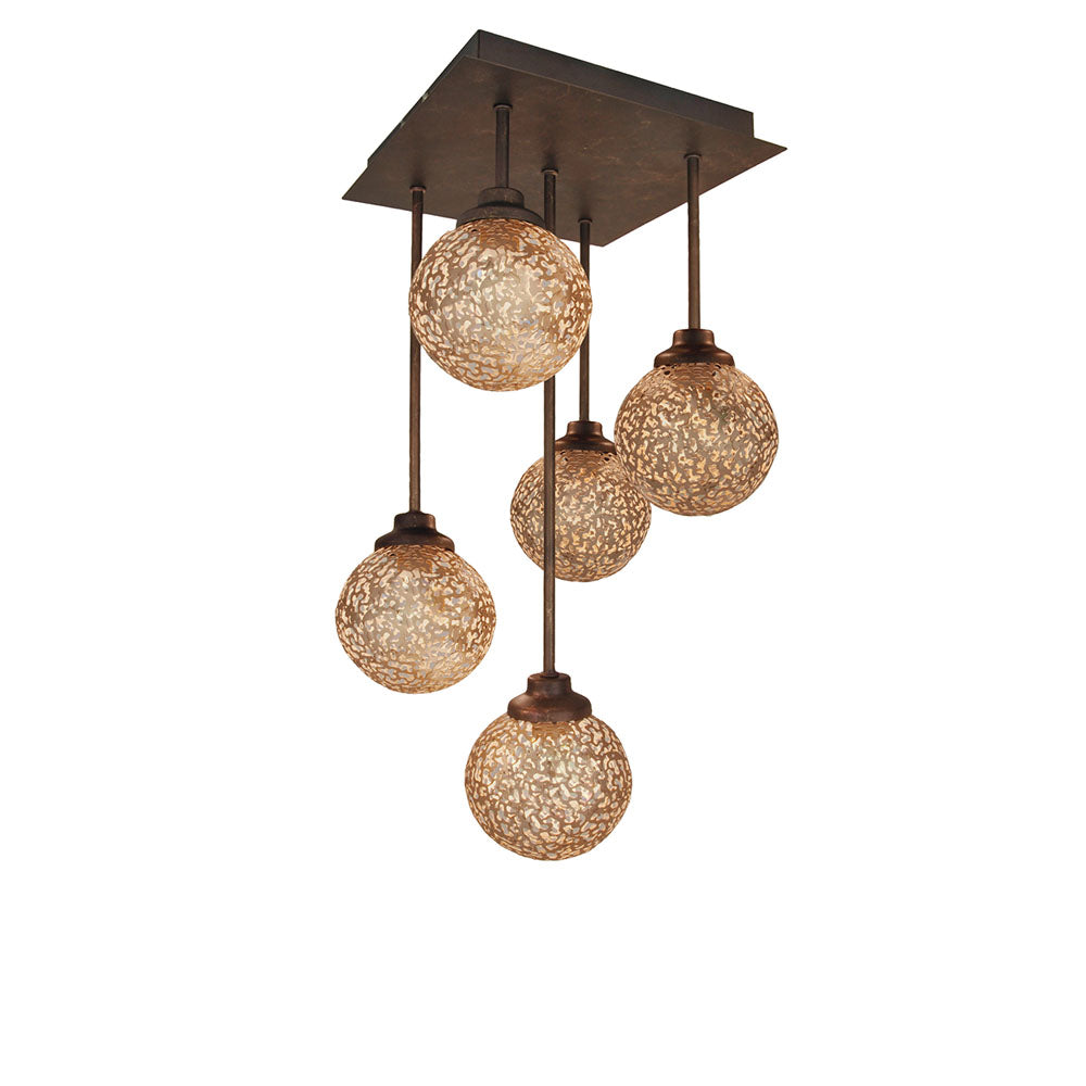 Plafoniera cu abajur atarnat decorat Sissy by Viokef