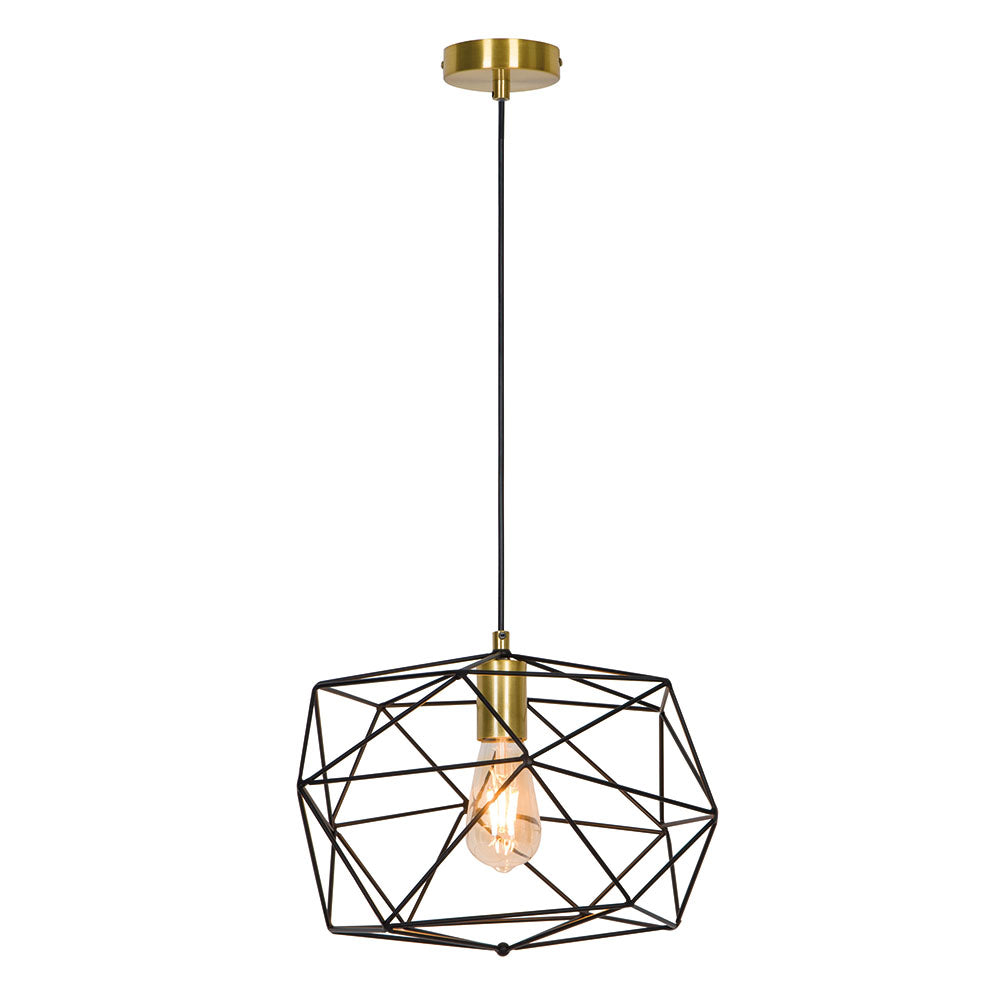 Lustra cu abajur in forma geometrica Komodo by Viokef