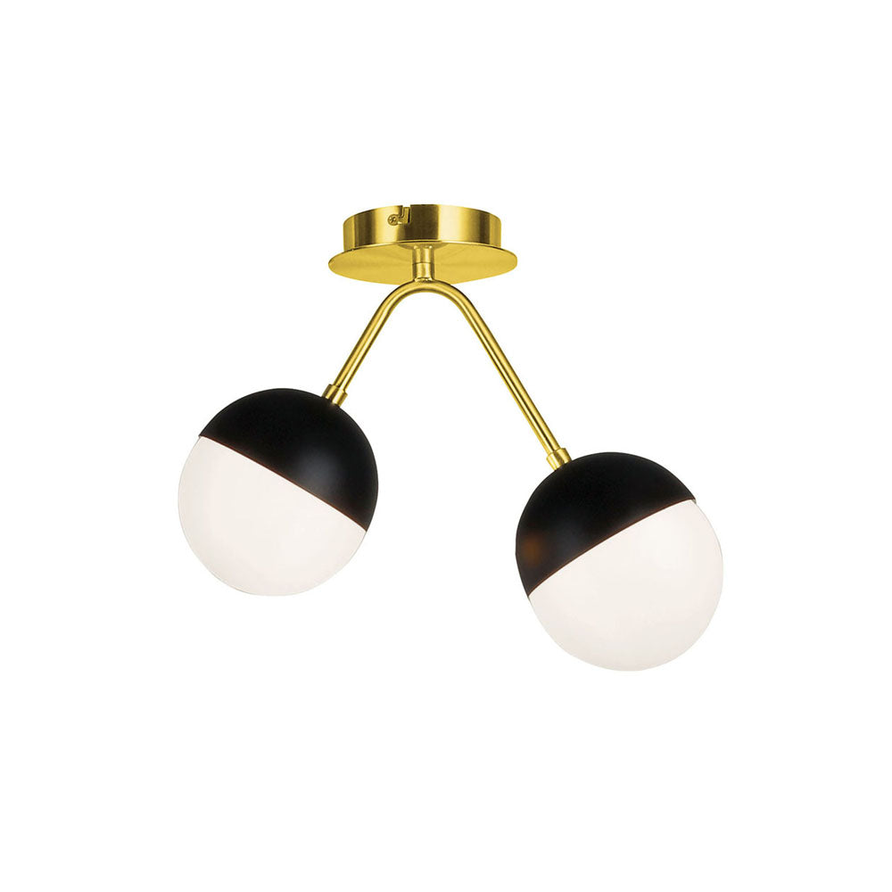 Lustra orbit cu abajur alb-negru Orbit by Viokef
