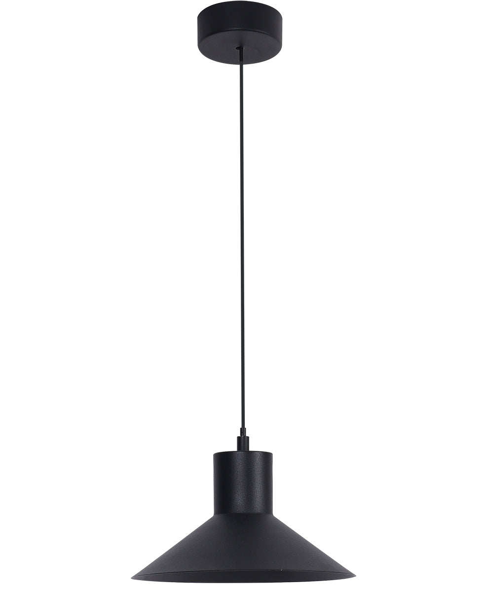 Pendul cu abajur metalic negru Forma by Viokef