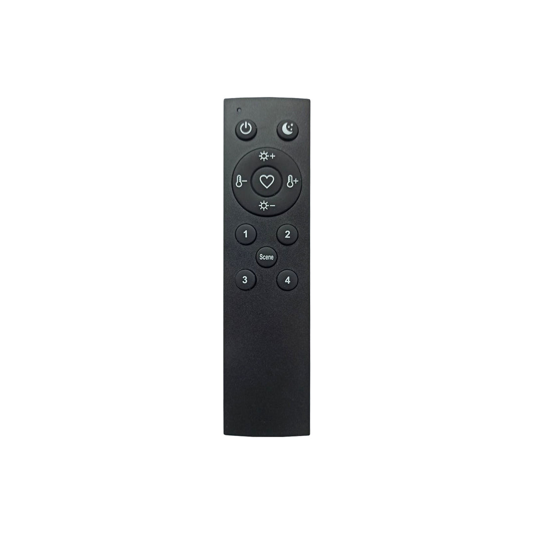 Telecomandă SMART pentru șine Denkirs, control lumină și temperatură, 4 grupuri, negru