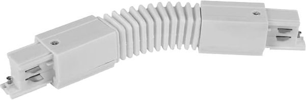 Conector alb flexibil pentru sina cu 3 faze 8040
