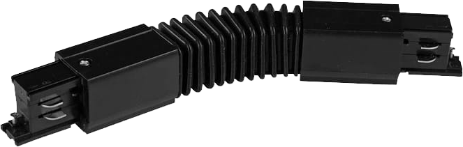 Conector negru flexibil pentru sina cu 3 faze 8050
