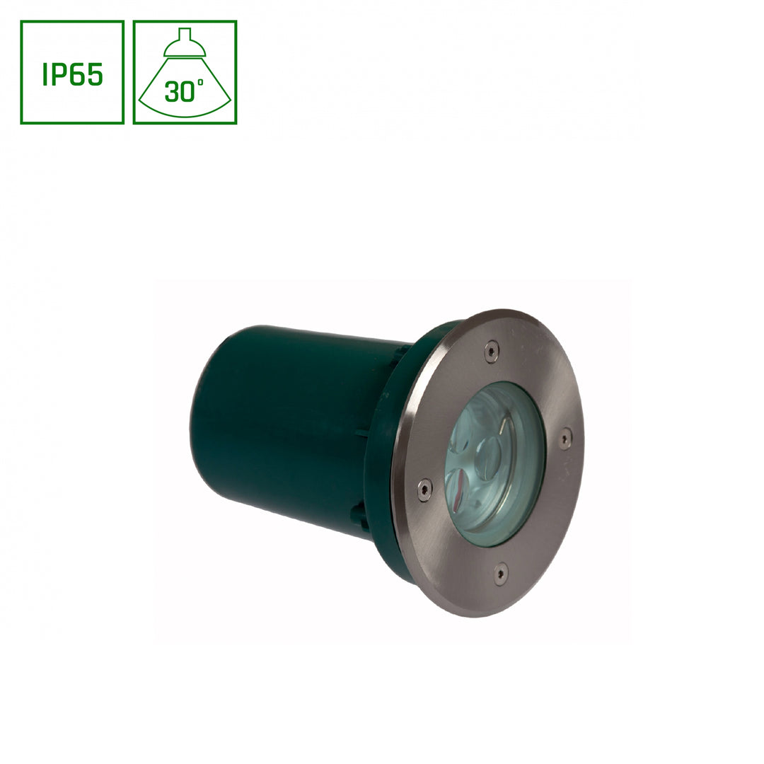 Spot incastrat de exterior LUKKA 3LED CREE 45DEG 230V 3W IP67 CW GROUND