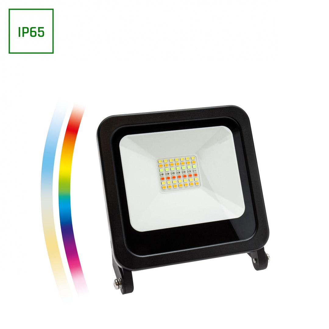 Proiector led NOCTIS FLOODLIGHT 24W RGBW+CCT+DIMM WI-FI/BT 230V IP65 83X104X23MM BLACK SPECTRUM SMART