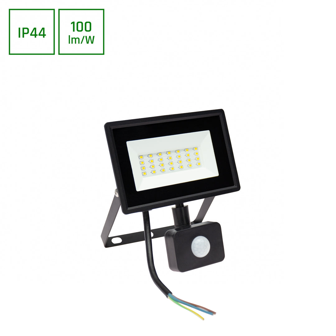 Proiector led NOCTIS LUX 3 FLOODLIGHT 20W NW 230V IP44 120X170X53MM BLACK WITH PIR SENSOR