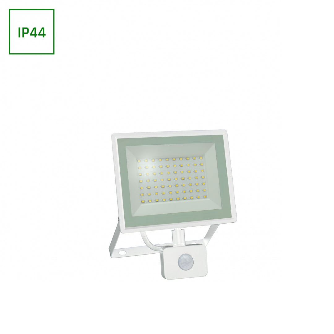 Proiector led NOCTIS LUX 3 FLOODLIGHT 50W NW 230V IP44 180X215X53MM WHITE WITH PIR SENSOR