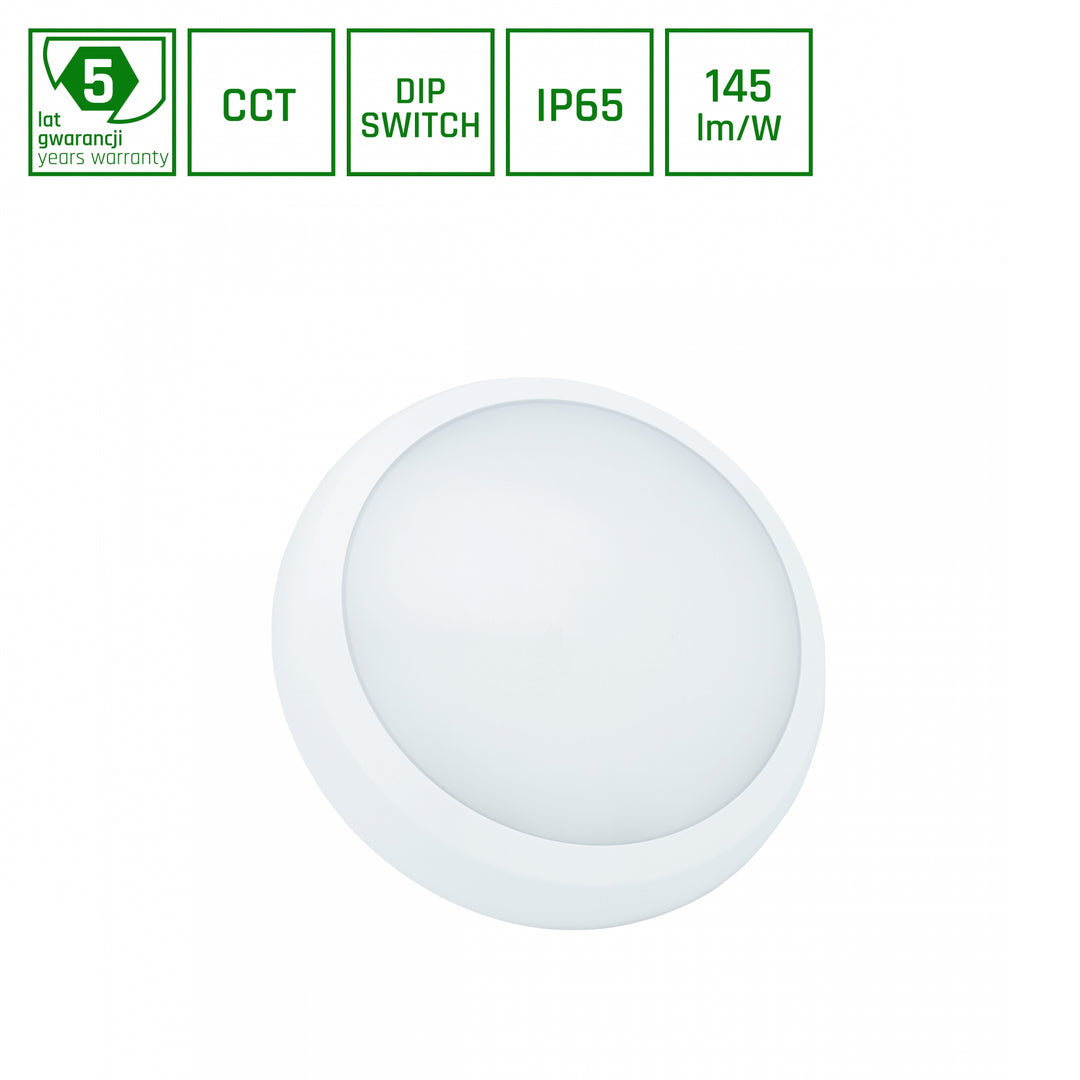 Aplica led NYMPHEA CITY PRO 2 18/24W CCT 230V 120DEG IP65