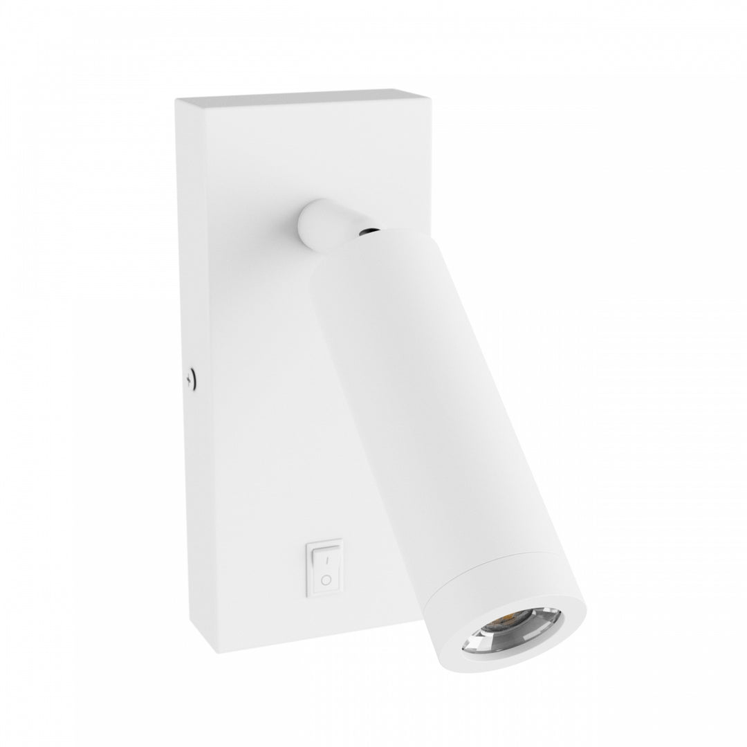 Aplica de perete alba cu intrerupator MADARA SLIM MR11