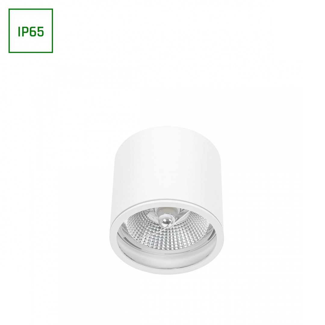 Spot aplicat CHLOE AR111 GU10 IP65 ROUND WHITE