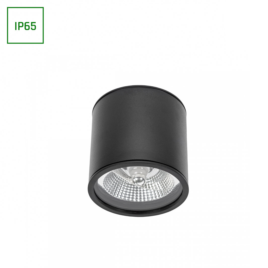 Spot aplicat CHLOE AR111 GU10 IP65 ROUND BLACK