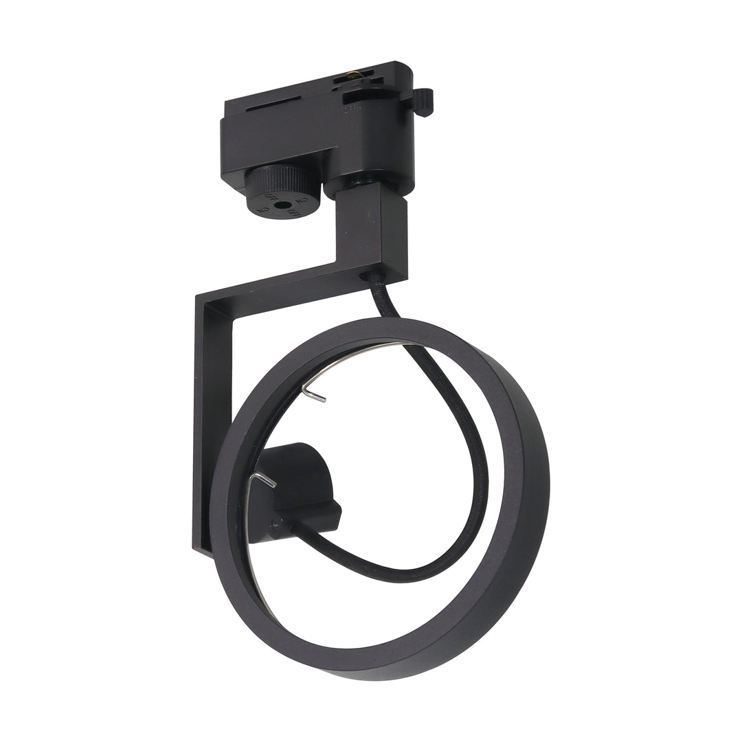 Corp negru de iluminat cu montaj pe sina TLS002-BK