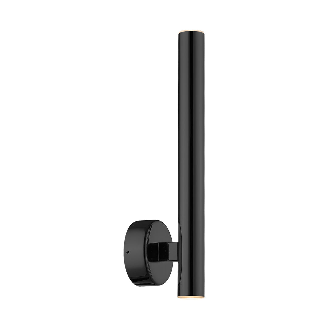 Aplica de perete liniara neagra Loya W0461-02B-L8L8