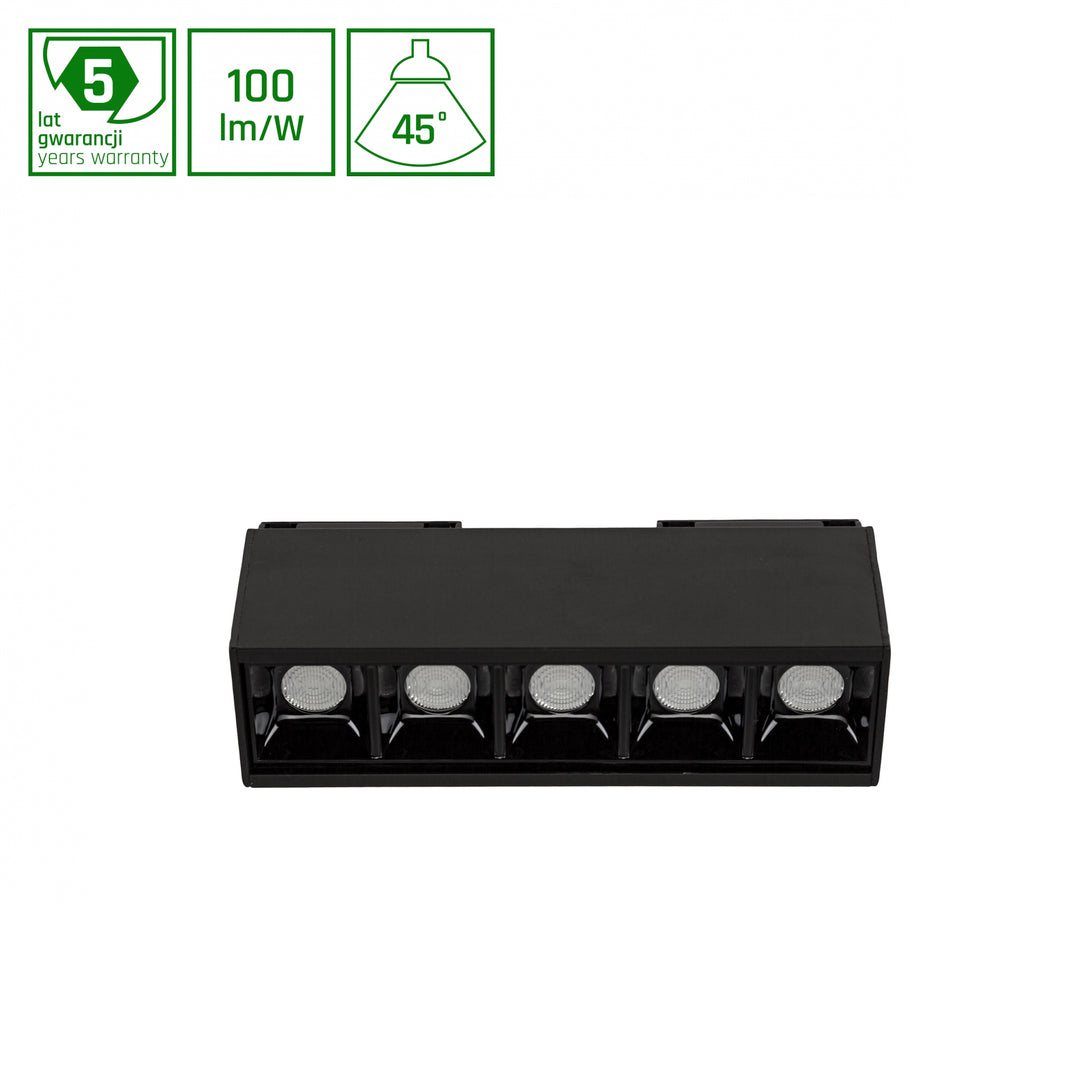 Spot aplicat SYSTEM GRID - MODEL S 24V 8W, 45DEG