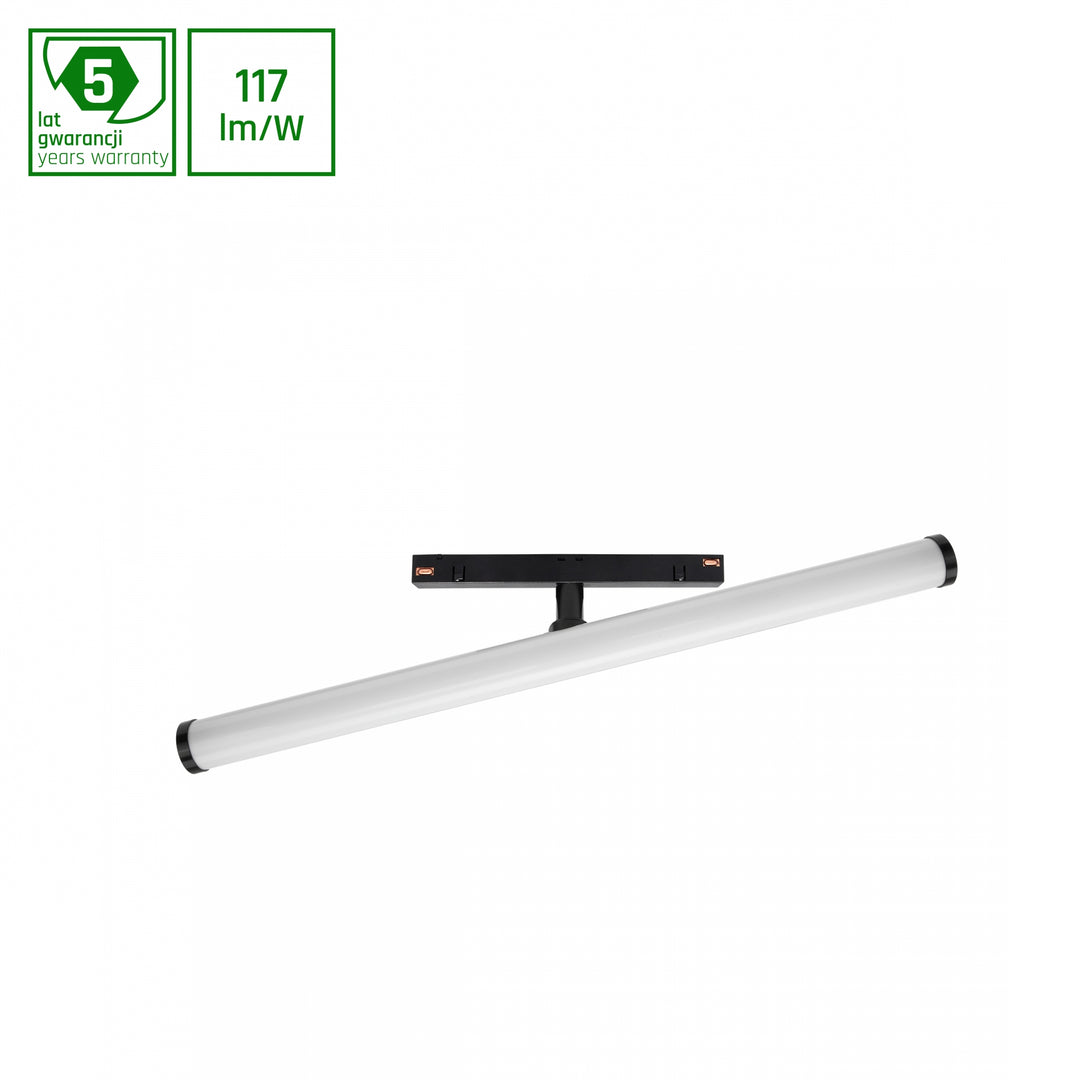Spot tubular negru Beam pentru sina System Shift WLD+40007_DALI