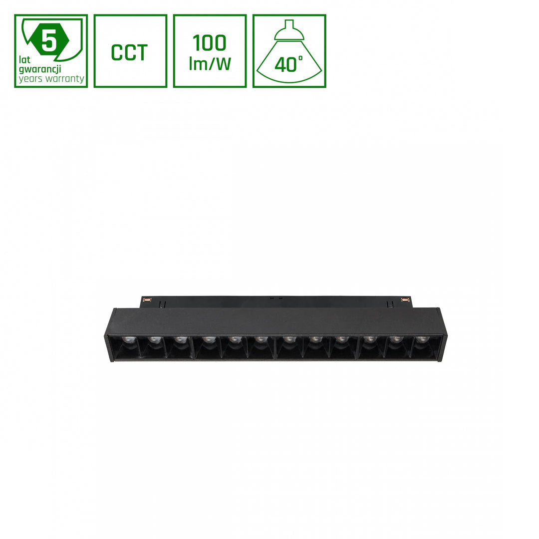 Corp de iluminat liniar negru SMART GRID S WLD+40011_SMART