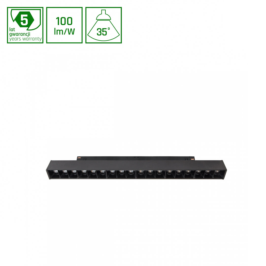 Corp de iluminat liniar negru Grid M WLD+40012_CASAMBI