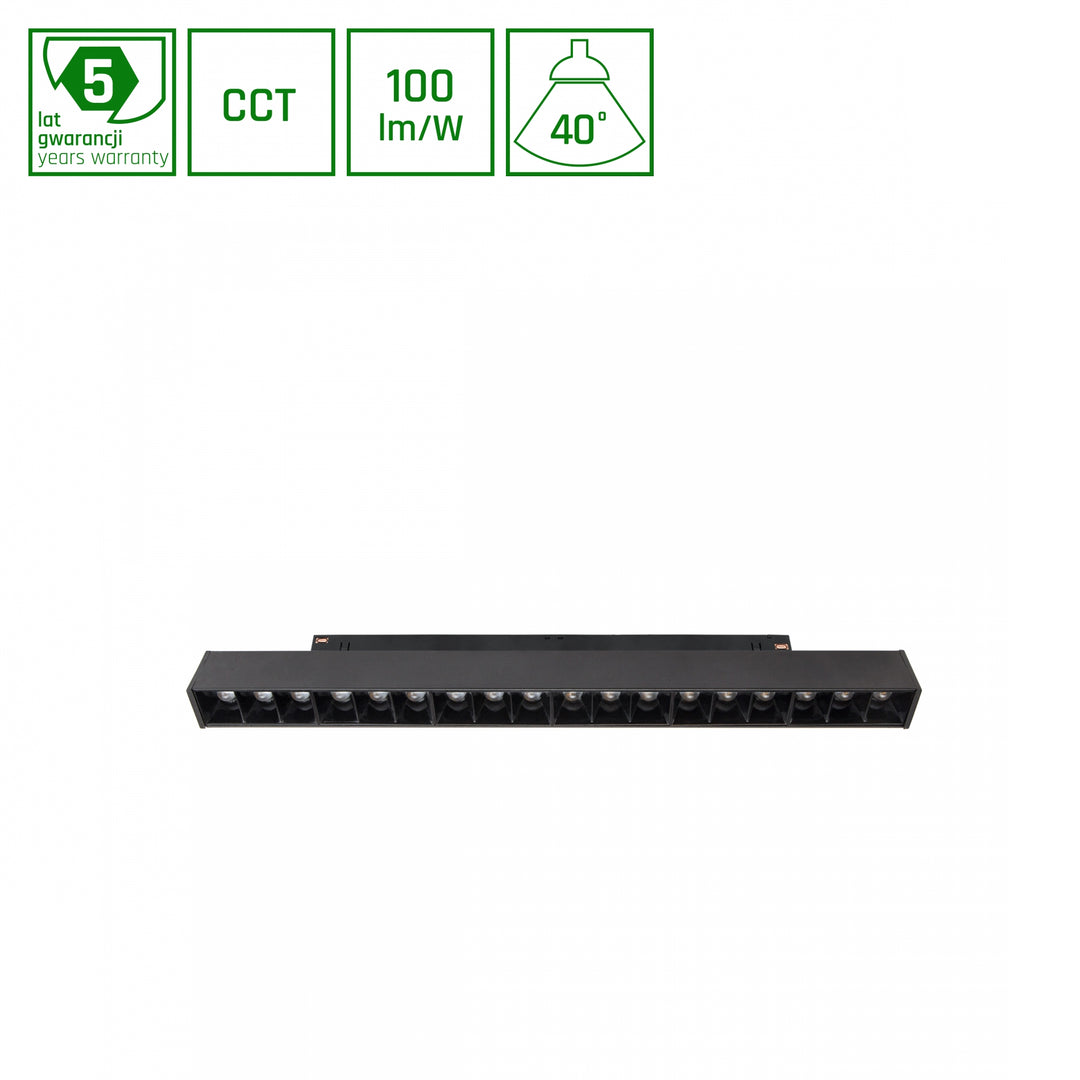 Corp de iluminat liniar negru SMART GRID M WLD+40012_SMART