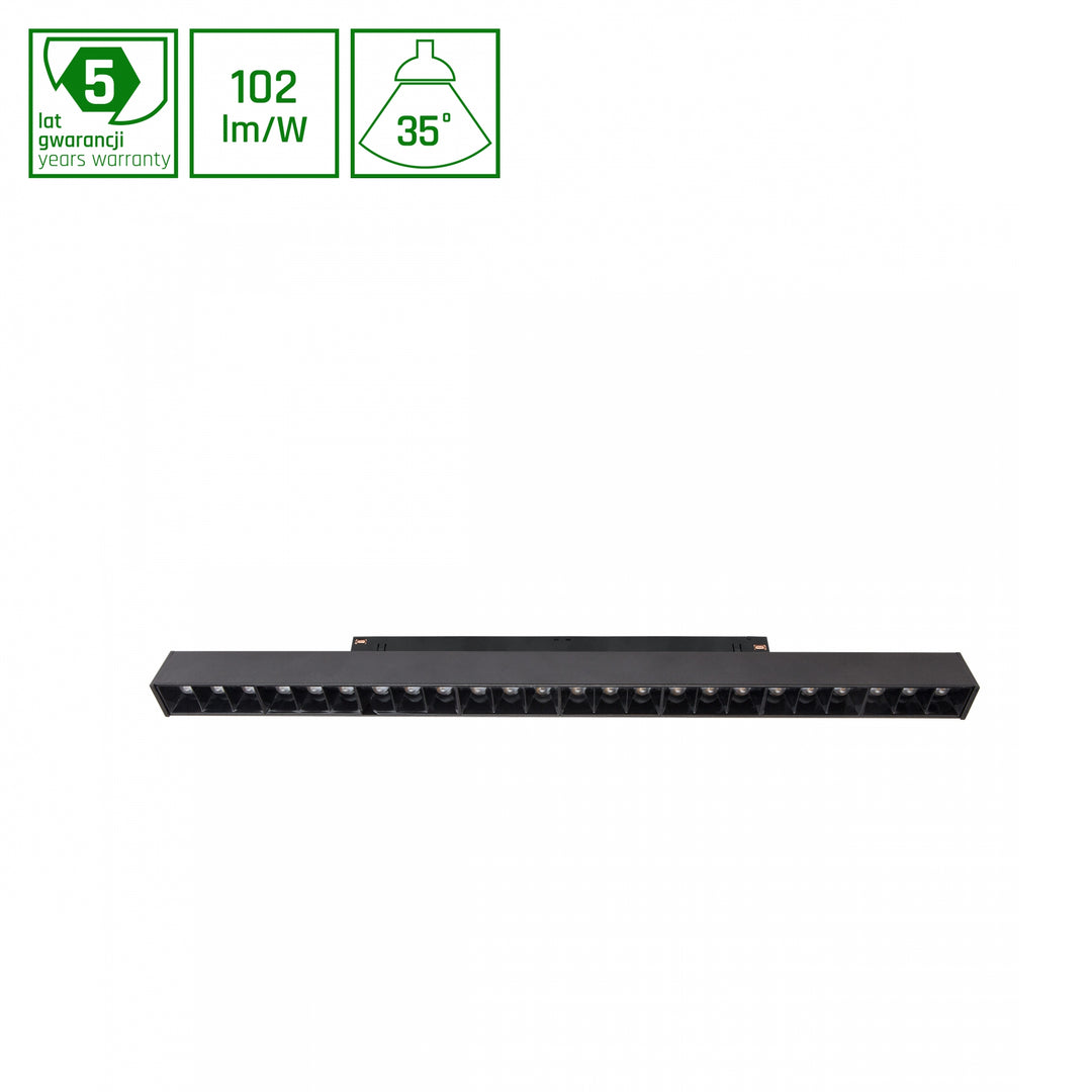 Corp de iluminat liniar negru Grid L WLD+40013_DALI