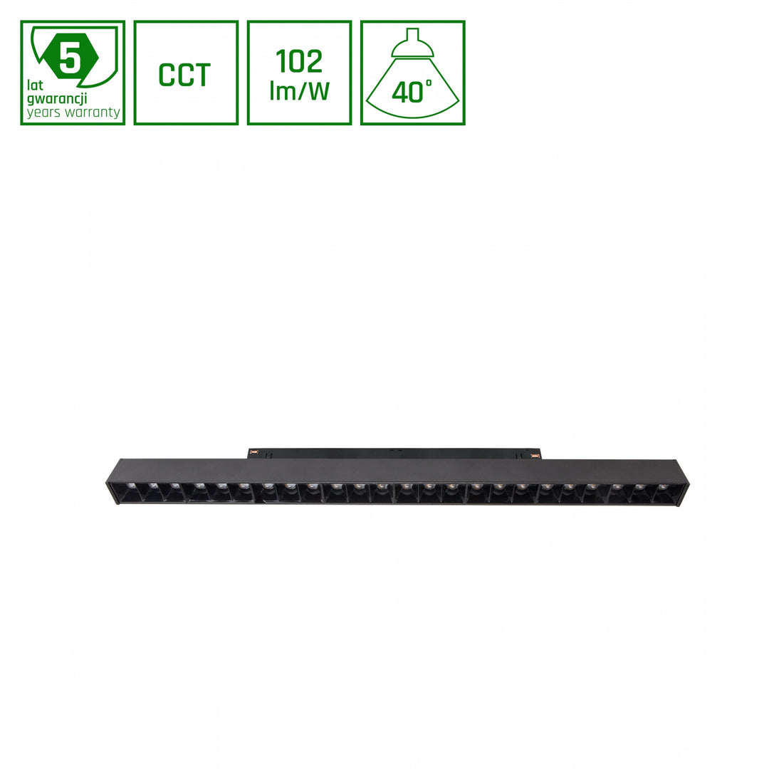 Corp de iluminat negru liniar SMART- GRID L WLD+40013_SMART