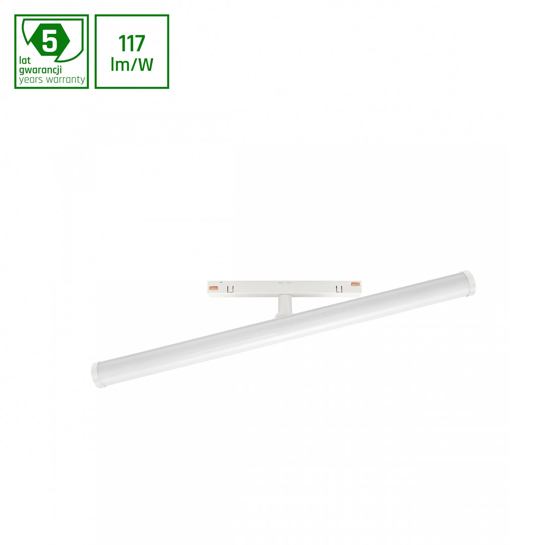 Spot tubular alb Beam pentru sina System Shift WLD+40036
