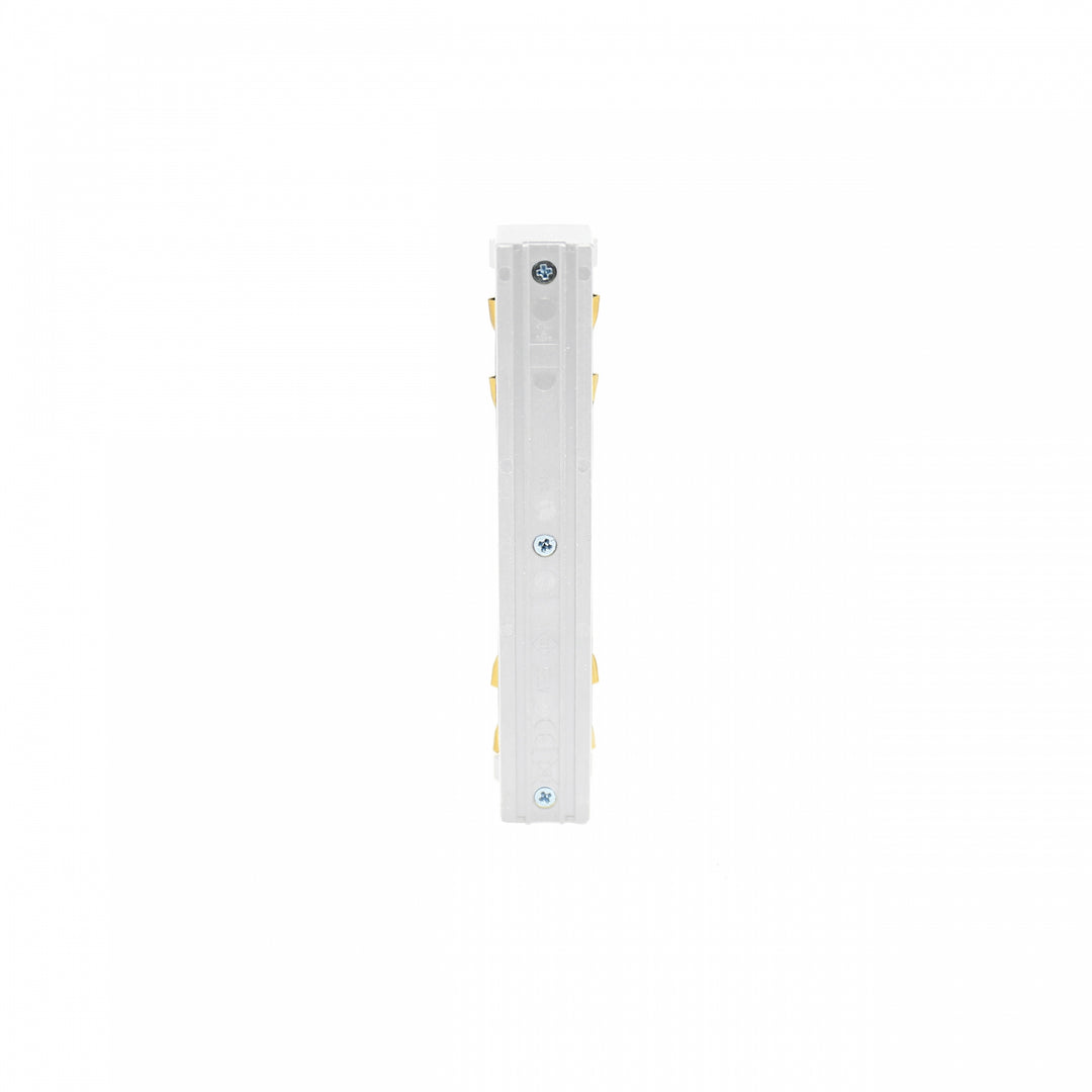 Conector alb drept pentru sina WLD+40045