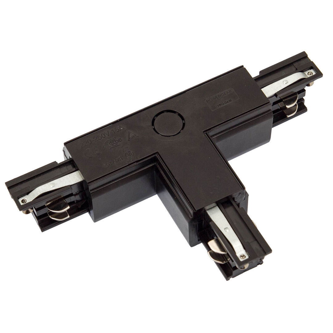 Conector negru T stanga pentru sina SPS