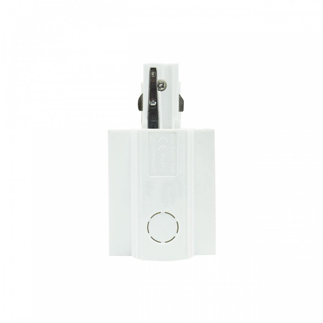 Conector electric alb dreapta pentru sina incastrata SPS