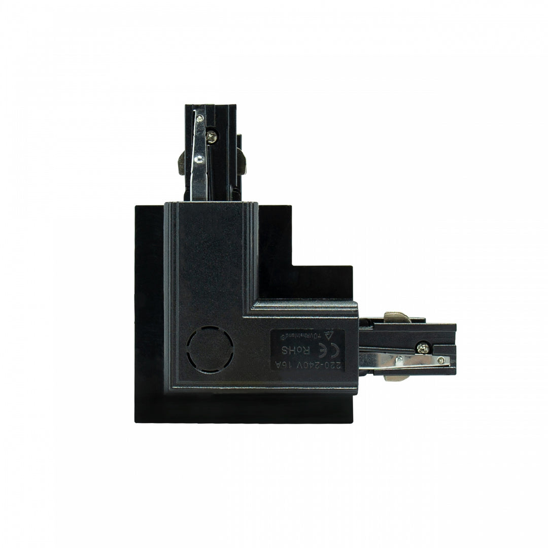 Conector negru L dreapta pentru sina incastrata SPS