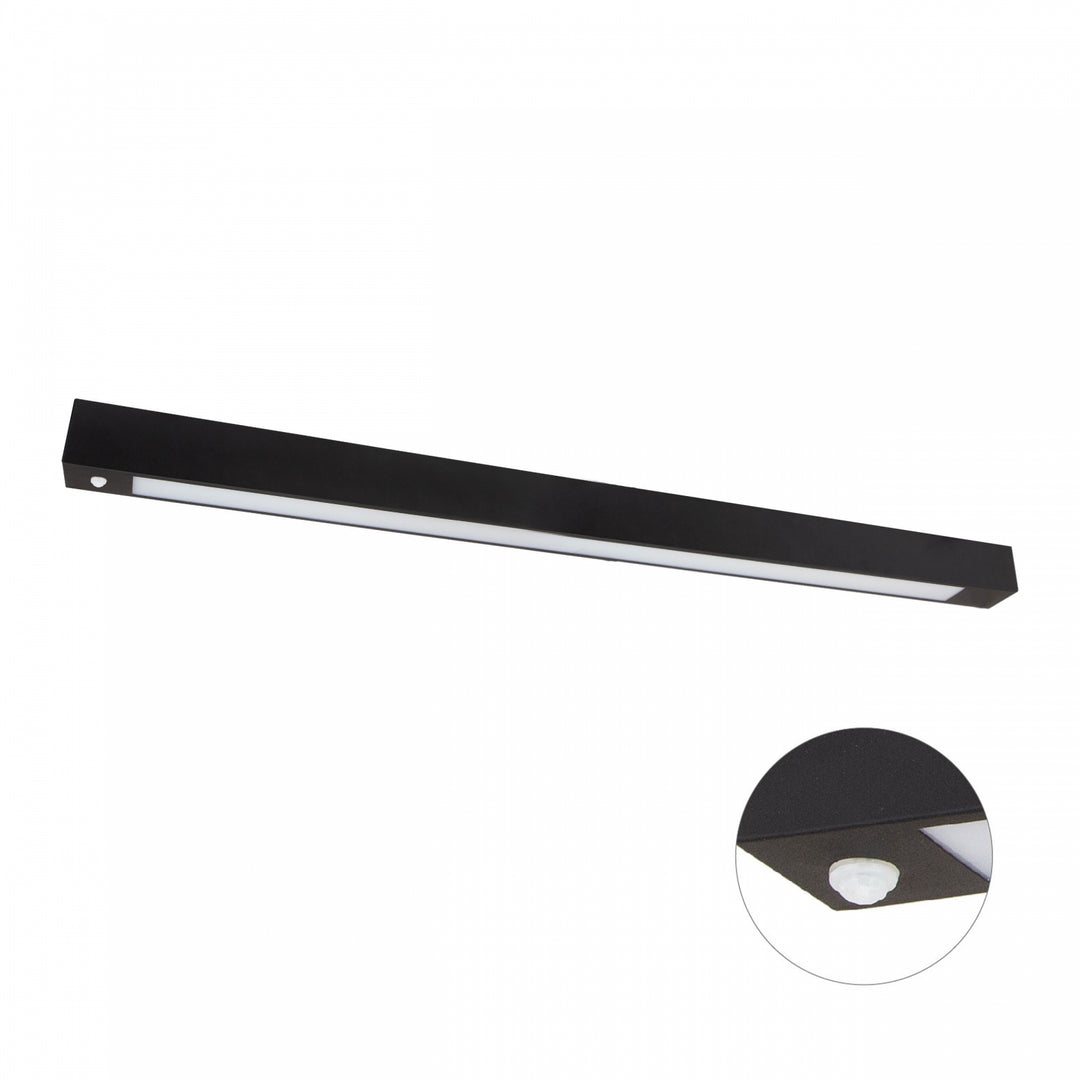 Suspensie led ALLDAY LED TUBE 1200 250V 1250X65X70MM BLACK WITH PIR SENSOR