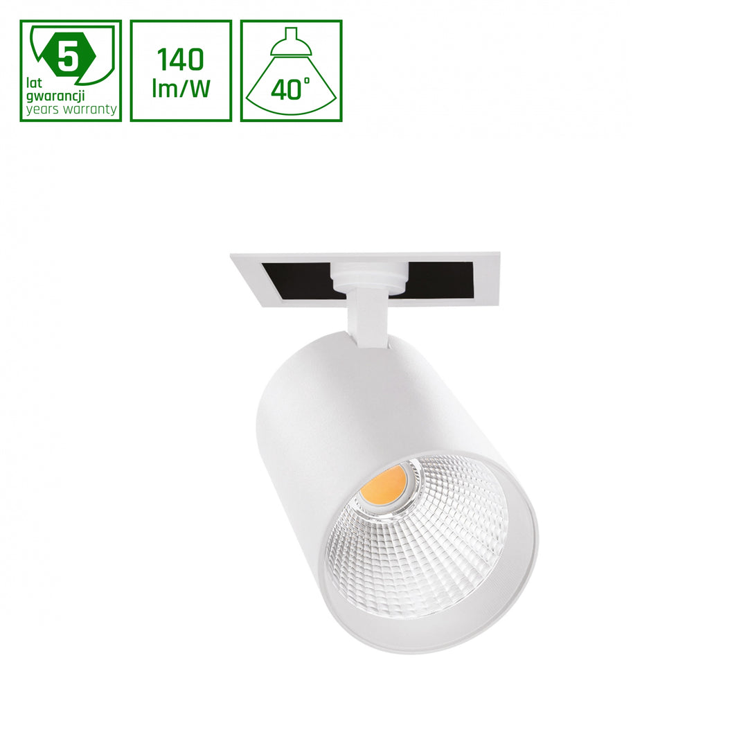 Spot incastrat alb MDD PESO 1 830 19W 230V 40DEG