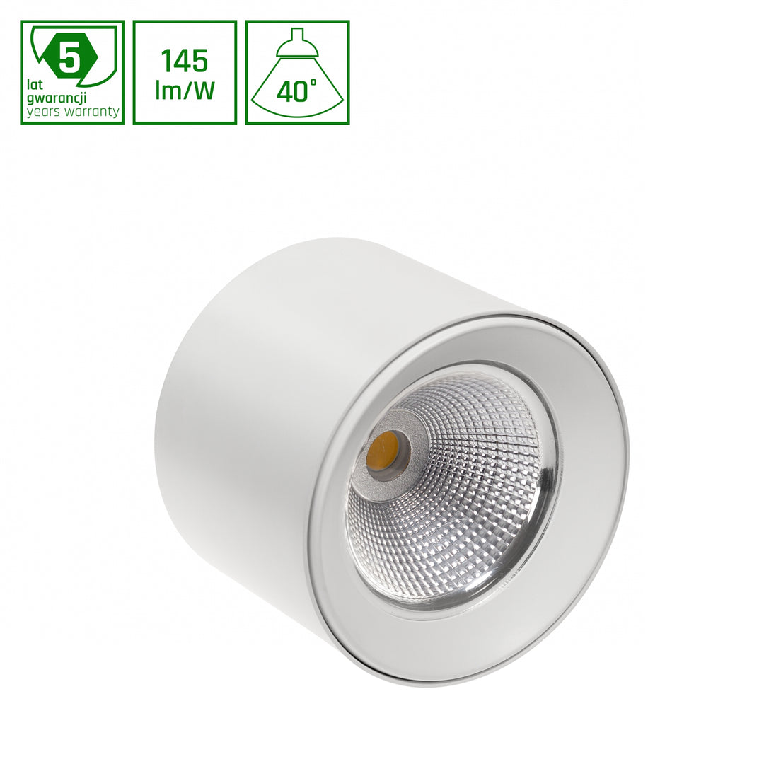 Spot aplicat CEL ZOSMA 3 ROUND 830 10W 230V 40DEG WHITE
