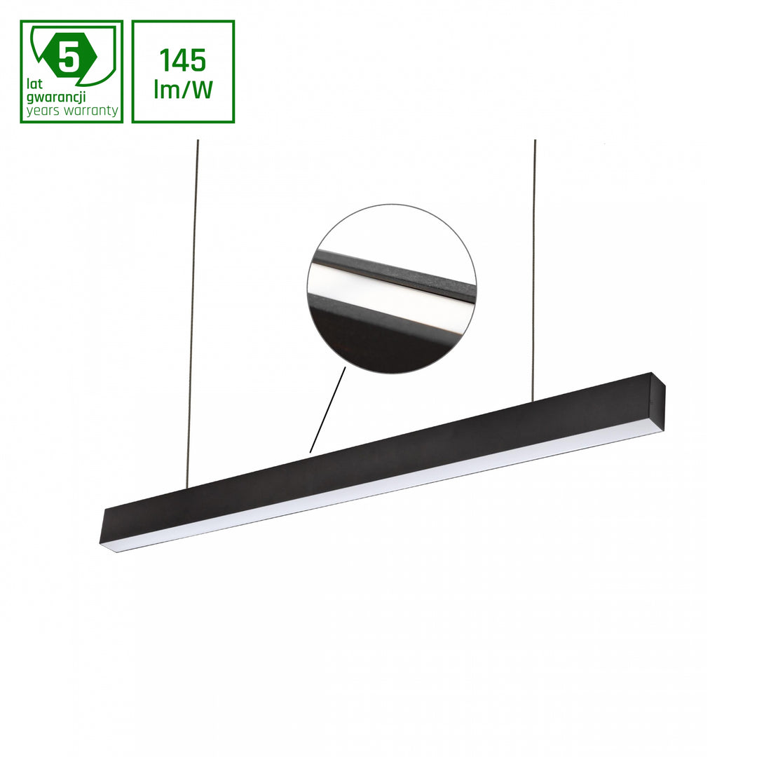 Suspensie led ALLDAY INSPIRE TWO SIDES 830 47W 230V 1120MM 115DEG BLACK DIM
