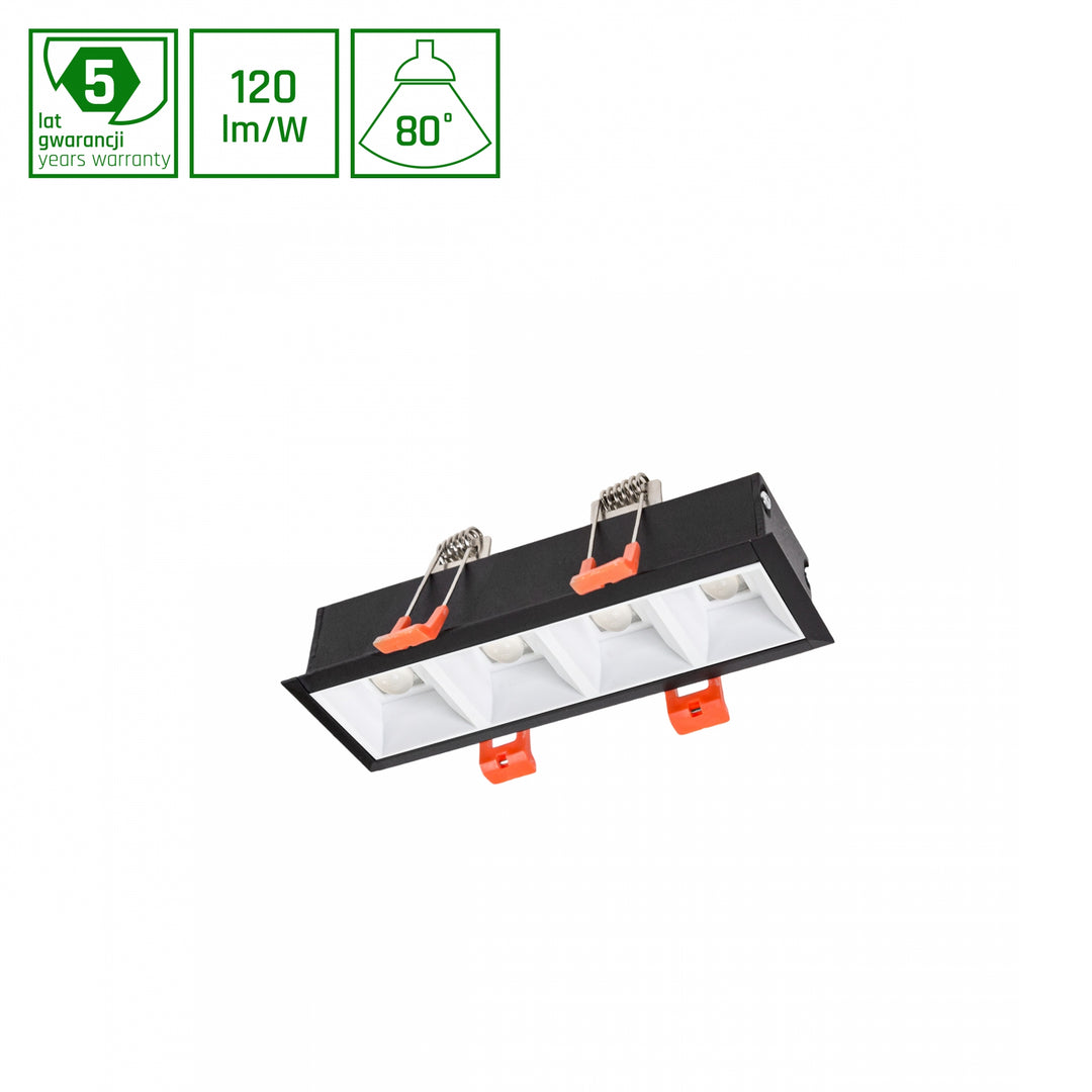 Spot incastrat MINI16 ALLDAY INSPIRE IN DARK LIGHT 80DEG WHITE 840 11W 230V 16CM