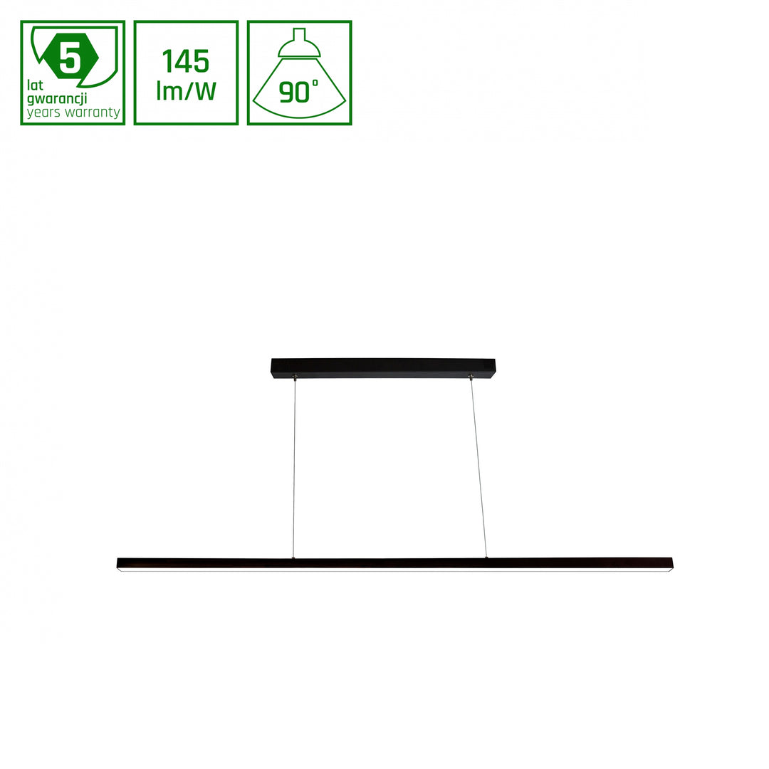 Suspensie led LARGO 830 35W 230V 1120MM 90DEG BLACK
