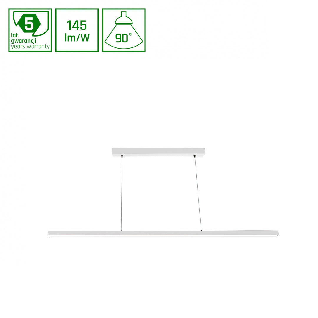 Suspensie led LARGO 830 35W 230V 1120MM 90DEG WHITE