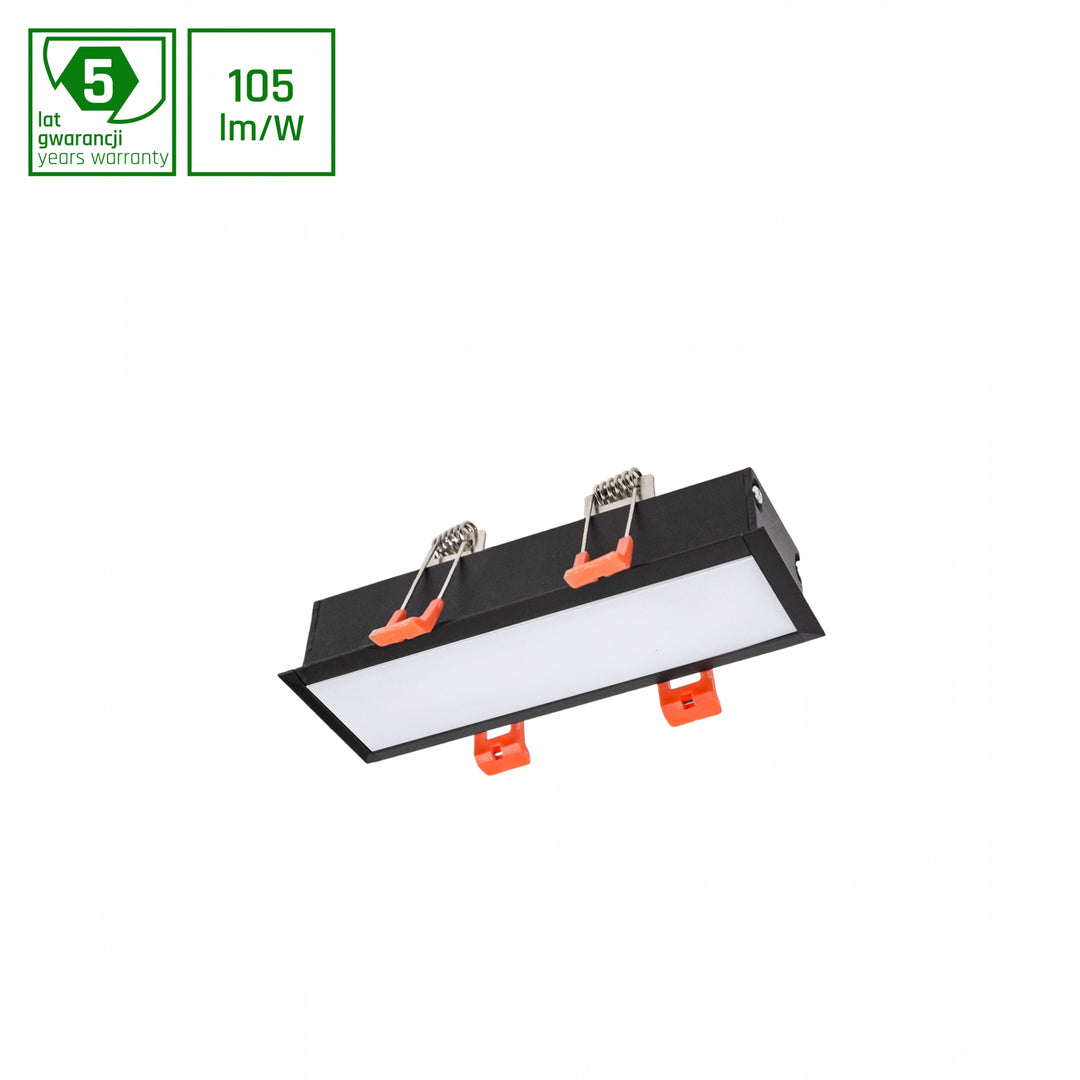 Spot incastrat MINI16 ALLDAY INSPIRE IN 930 10W 230V 16CM 115DEG BLACK