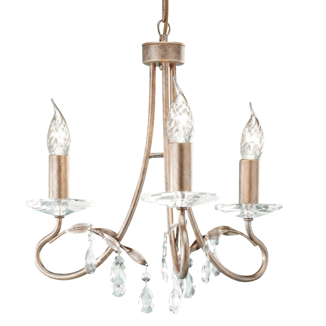 Candelabru Christina 3 lt argintiu/patina aurie