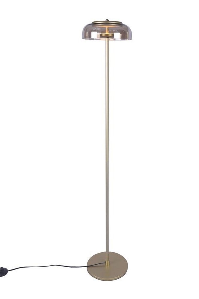 Lampadar auriu cu abajur de sticla Disco by Step into design