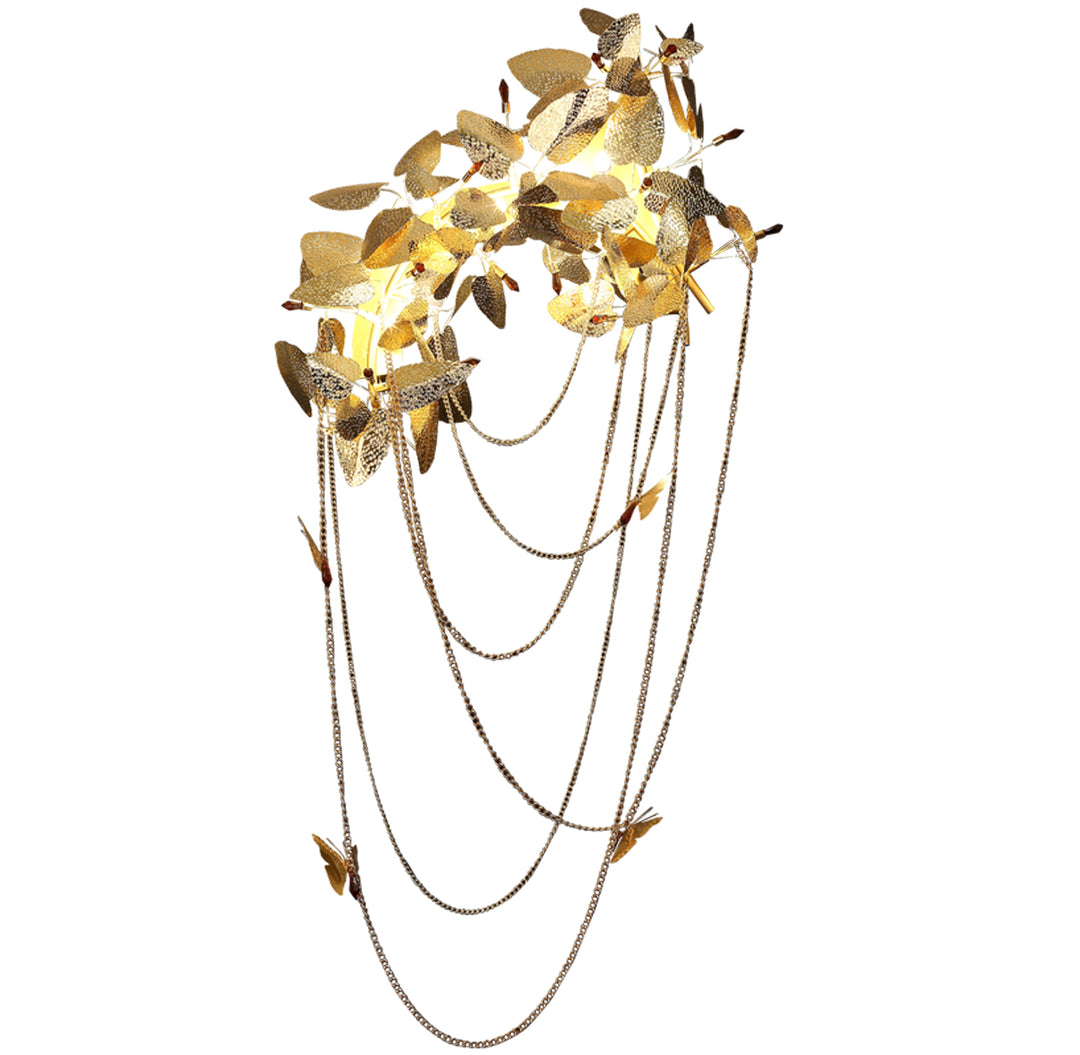 Aplica de perete cu flori si fluturi Blossom by Step into design