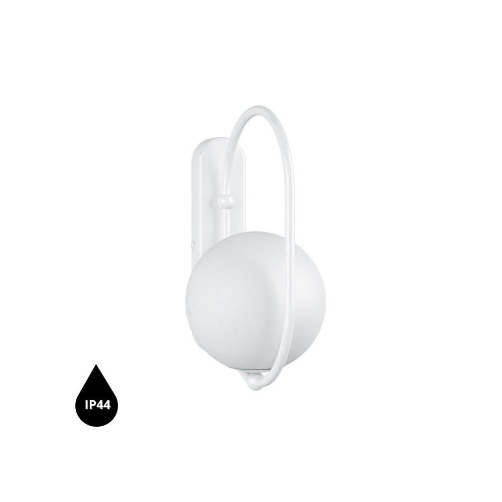 Aplica de perete Koban D alba IP44