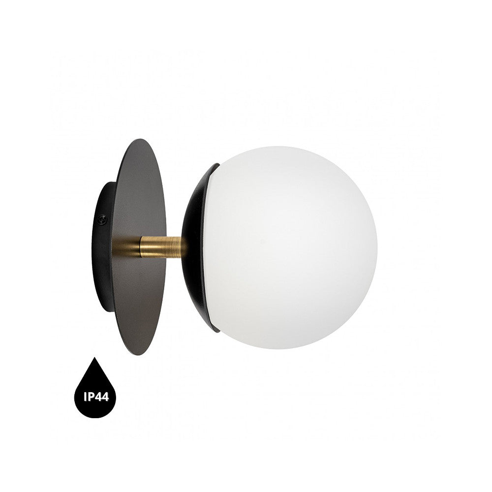 Aplica de perete Plaat C neagra IP44