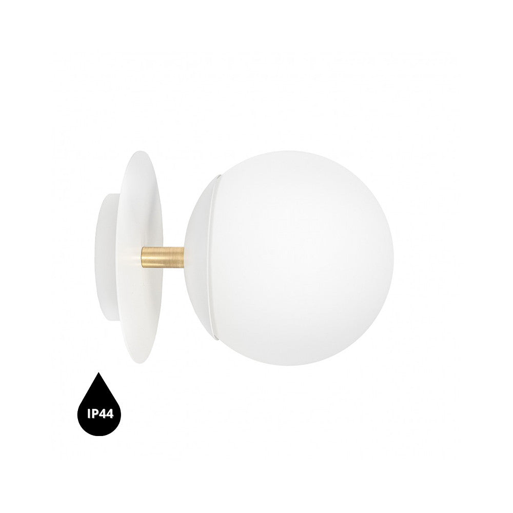 Aplica de perete Plaat C alba IP44