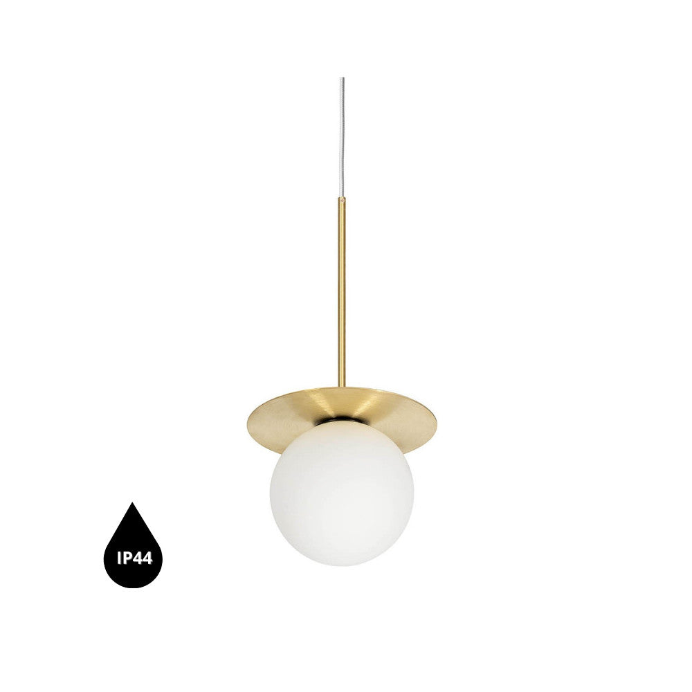 Pendul Borra B alba cu alama IP44