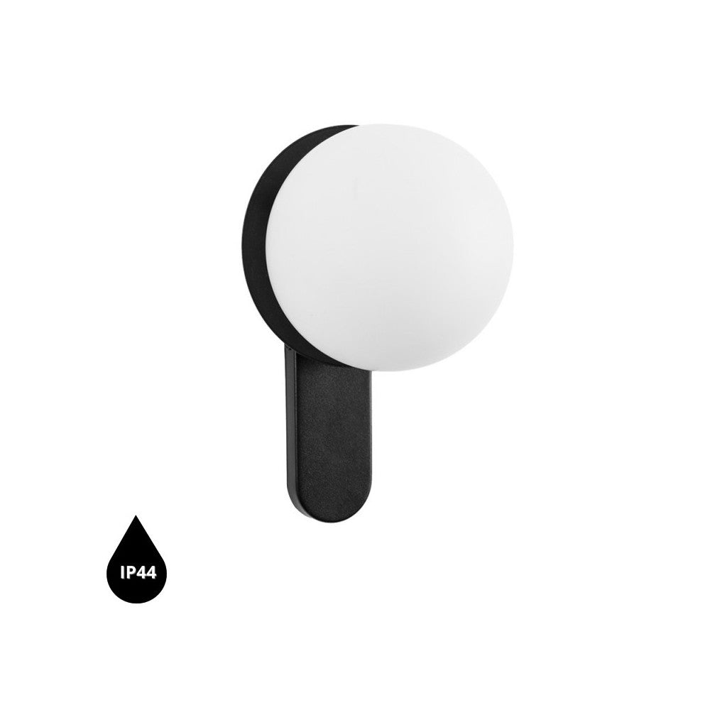 Aplica de perete Kuul D neagra IP44